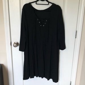 3X Heart and Hips Black Sweater Dress